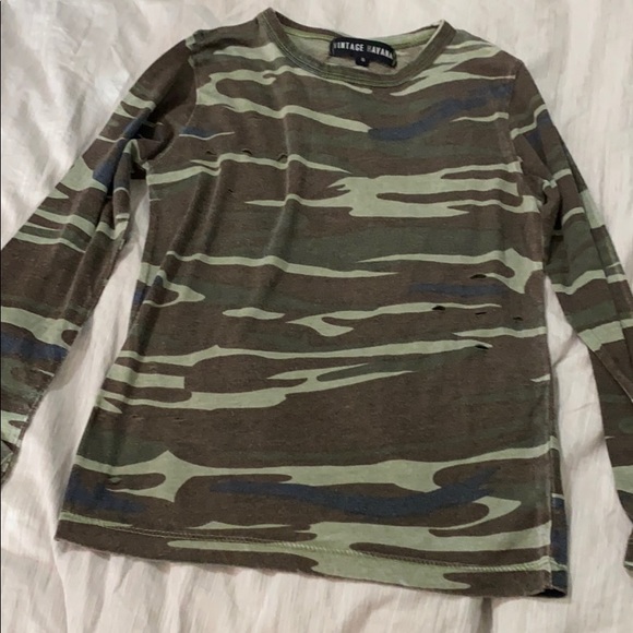 Vintage Havana soft cotton long sleeve tee size S